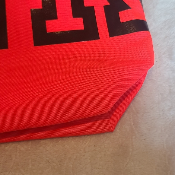 Victoria's Secret PINK Mesh Tote Beach Gym Bag Hot Pink / Orange - Picture 5 of 7